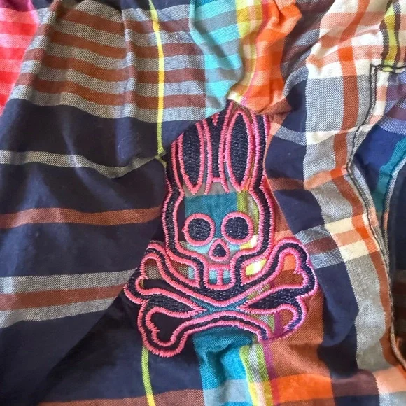 Psycho Bunny Multicolor Plaid PJ pants size XL - Picture 2 of 4